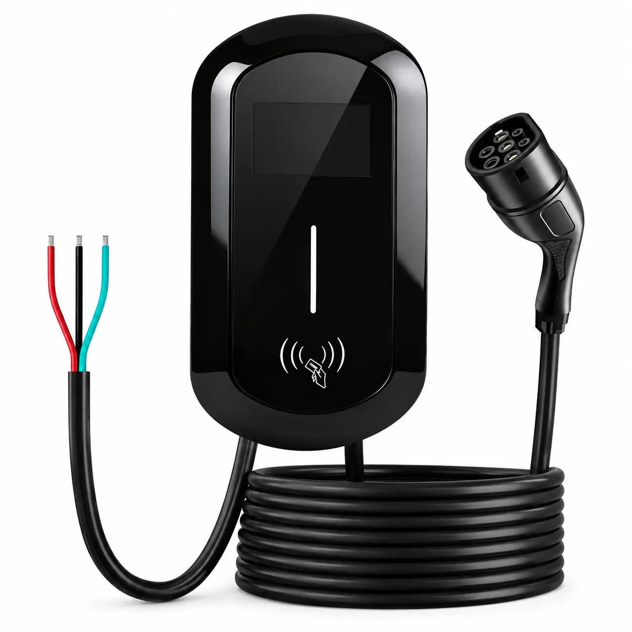 OCPP EV charging station 7kW 11kW 22kW with Type 2 charging cable